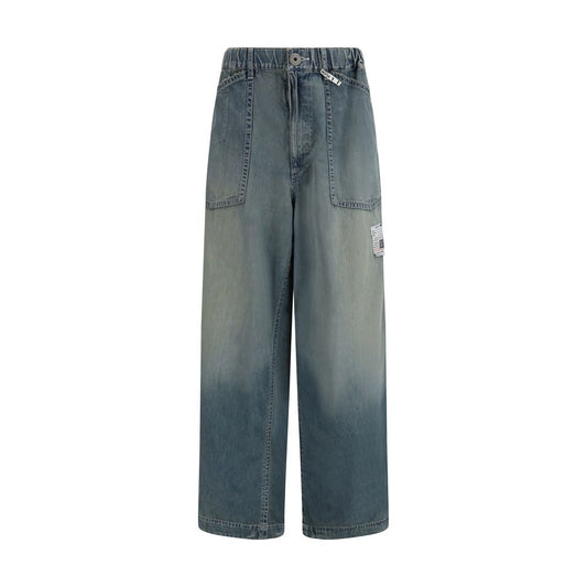 Blue Cotton Relaxed Fit Jeans