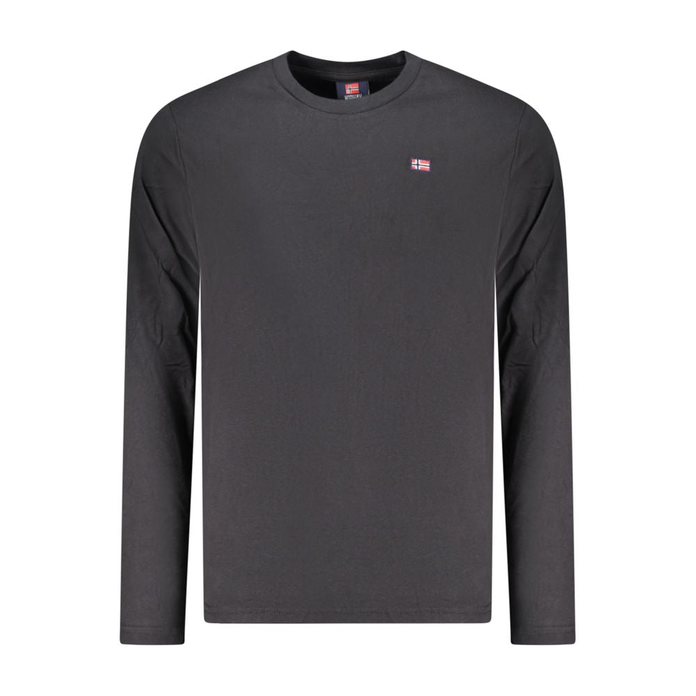 Black Cotton Mens T-Shirt