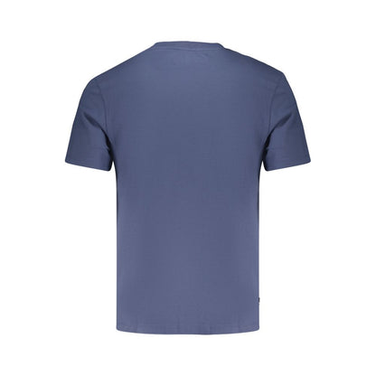 Blue Cotton Men's T-Shirt