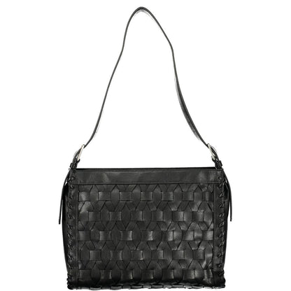Black Polyurethane Women's Handbag
