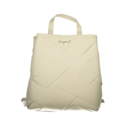 Bianco Poliuretano Female Mini Backpack