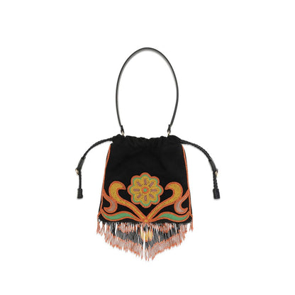 Multicolor Goatskin Handbag