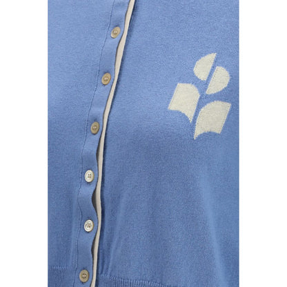 Blue Cotton Cardigan