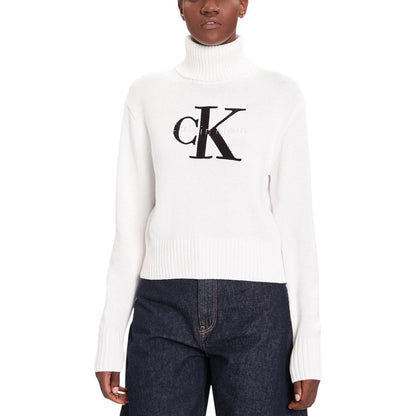 White Cotton Turtleneck