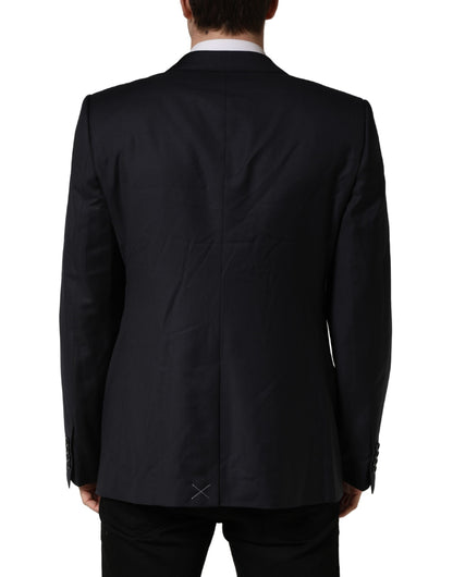 Black Wool Slim Fit Coat Men Jacket Blazer