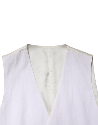 White SARTORIA Linen 2 Piece Men Formal Suit