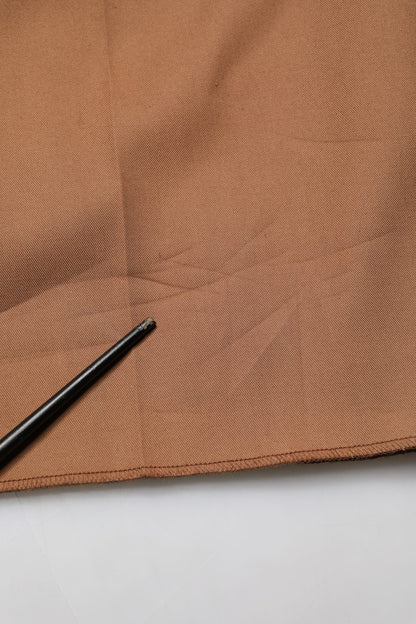 Brown Cotton Straight Men Dress Trouser Pants