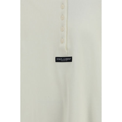 Beige Cotton Long Sleeve T-Shirt