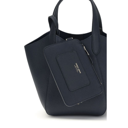 Blue Calf Leather Bos Taurus Handbag