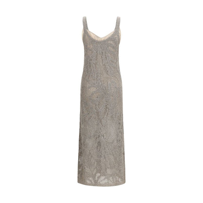 Gray Linen Casual Dress