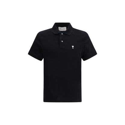 Black Cotton Polo Shirt