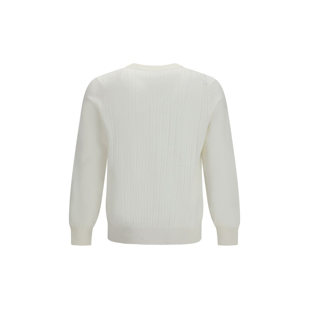 White Cotton Sweatshirt