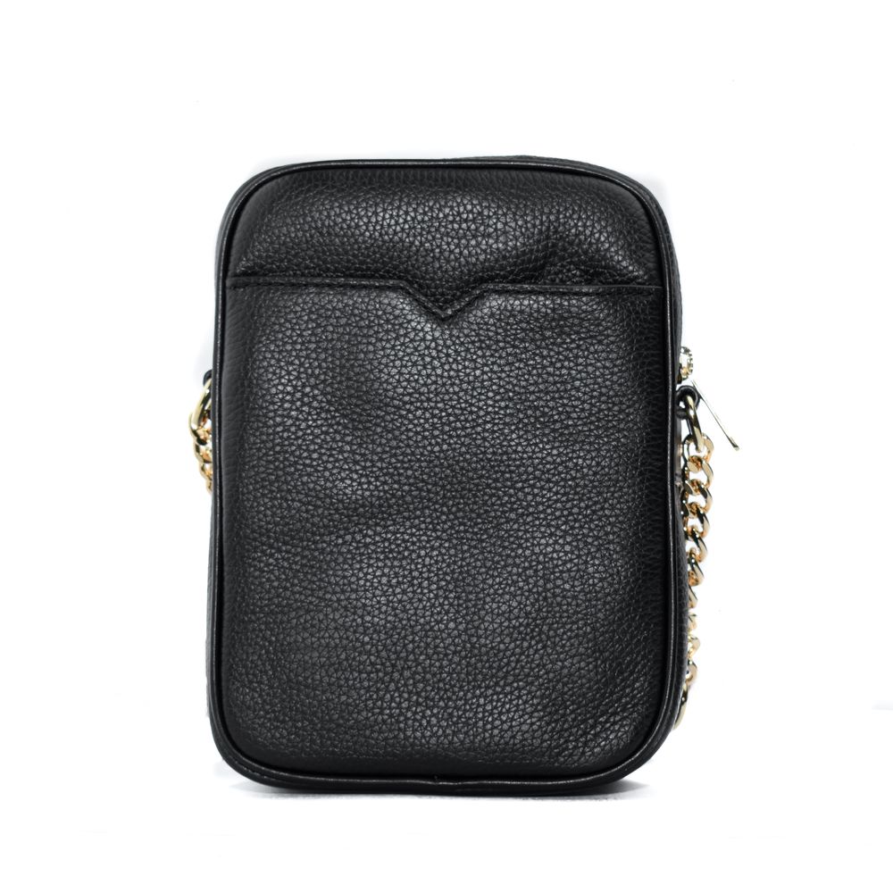 Black Leather Shoulder Strap