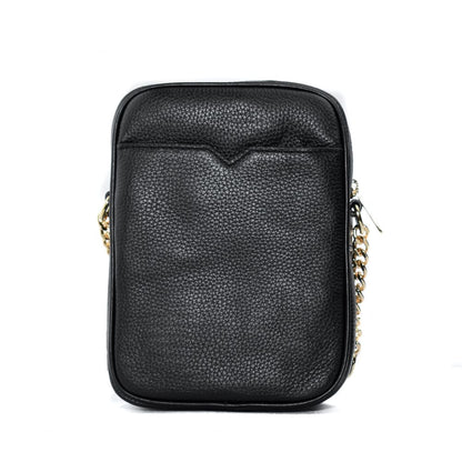 Black Leather Shoulder Strap