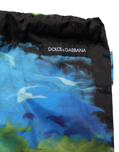 Black Tropical Hawaiian Trunks Shorts Swimwear