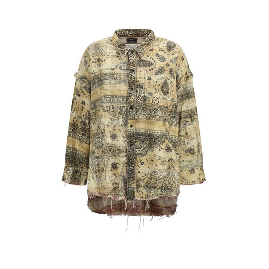 Bicolor Cotton Pattern Shirt