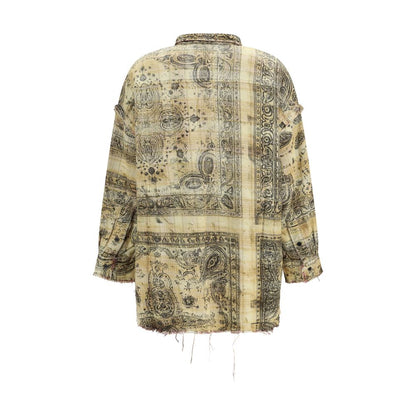 Bicolor Cotton Pattern Shirt