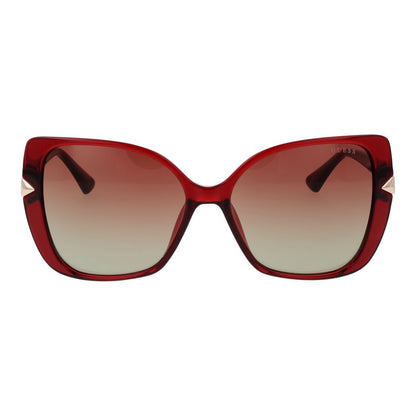 Burgundy Plastic Sunglasses