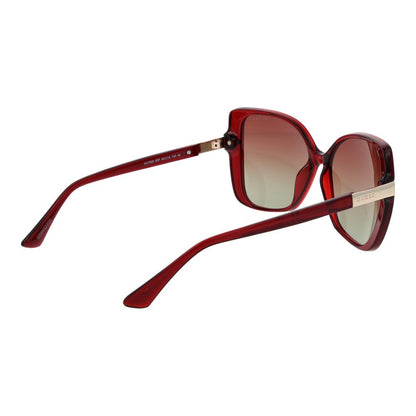 Burgundy Plastic Sunglasses