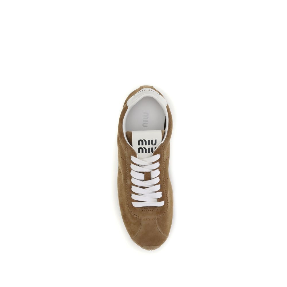 Brown Calf Leather Bos Taurus Athletic Sneakers
