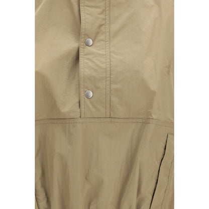 Beige Polyester Shell Jacket