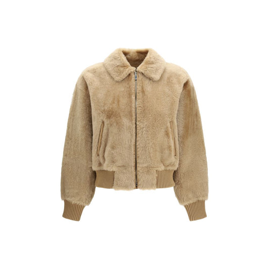 Beige Alpaca Vicugna Pacos Coat