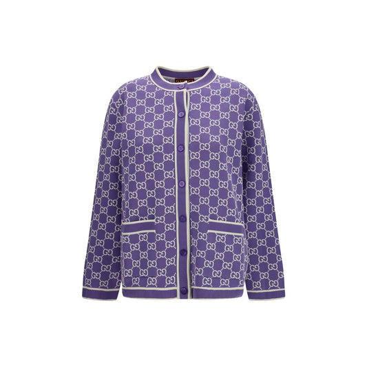 Purple Cotton Cardigan