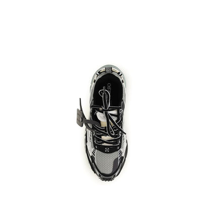 Gray Polyurethane Athletic Sneakers