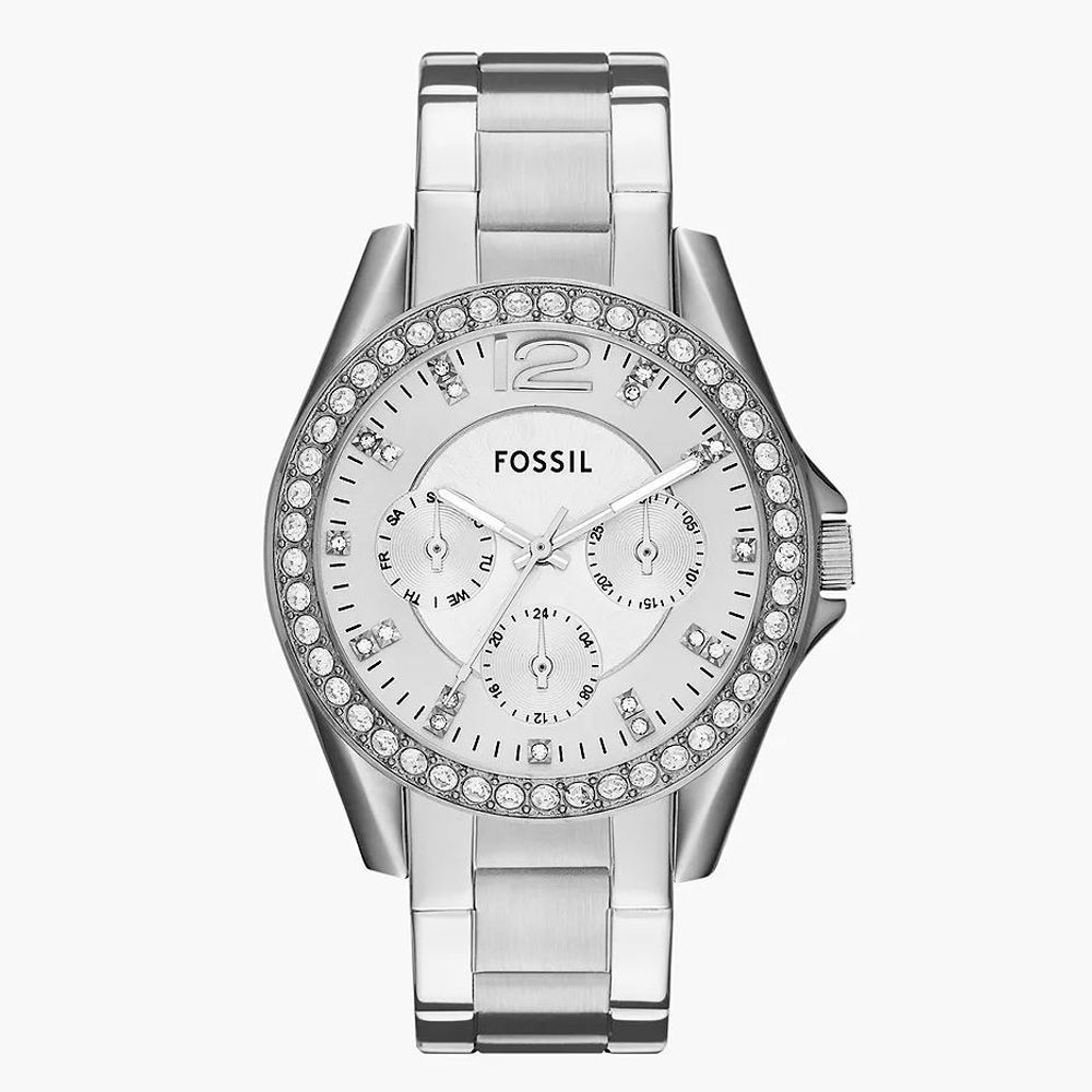 Gray Stainless Steel Dress Watch