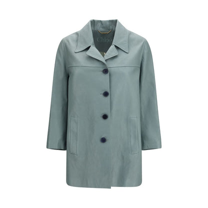 Blue Lamb Leather Leather Jacket