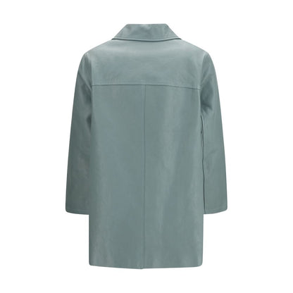 Blue Lamb Leather Leather Jacket