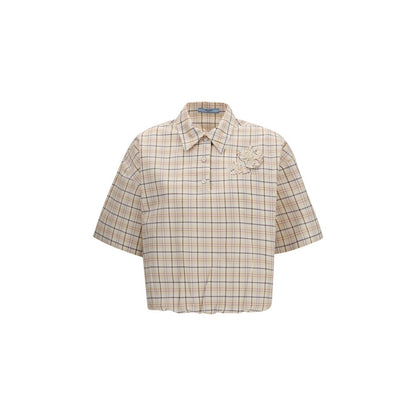 Beige Fabric Shirt