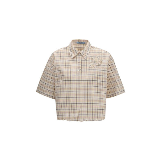 Beige Fabric Shirt