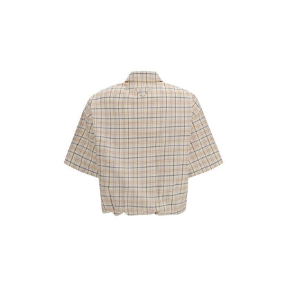 Beige Fabric Shirt
