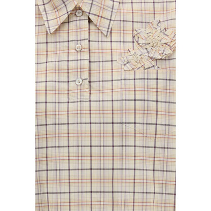 Beige Fabric Shirt