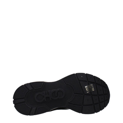 Black Fabric Athletic Sneakers