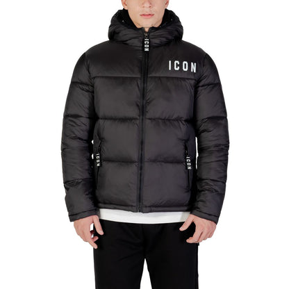Black Polyester Coat
