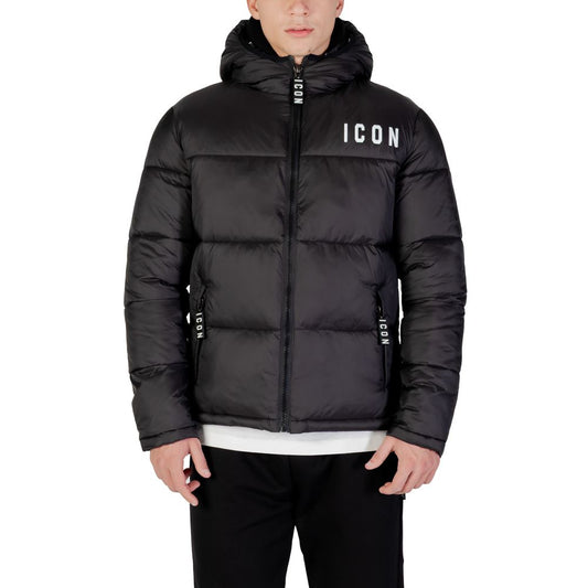 Black Polyester Coat