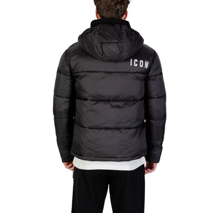 Black Polyester Coat