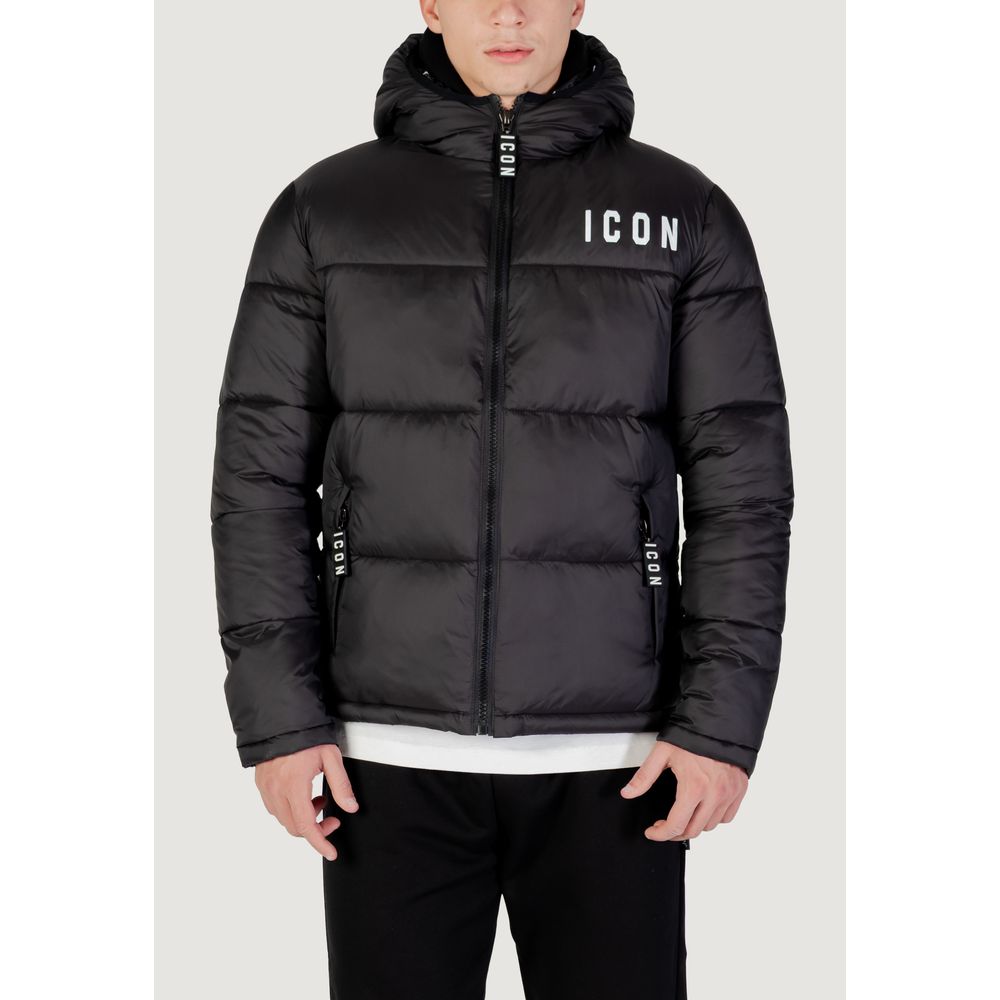 Black Polyester Coat