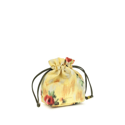 Bicolor Recycled Cotton Clutch Bag