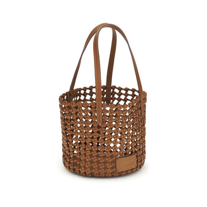 Brown Calf Leather Bos Taurus Backet Bag
