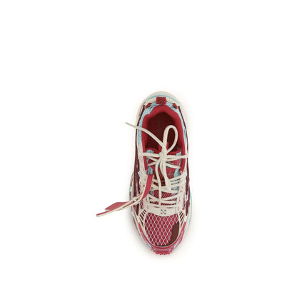 Multicolor Polyester Athletic Sneakers