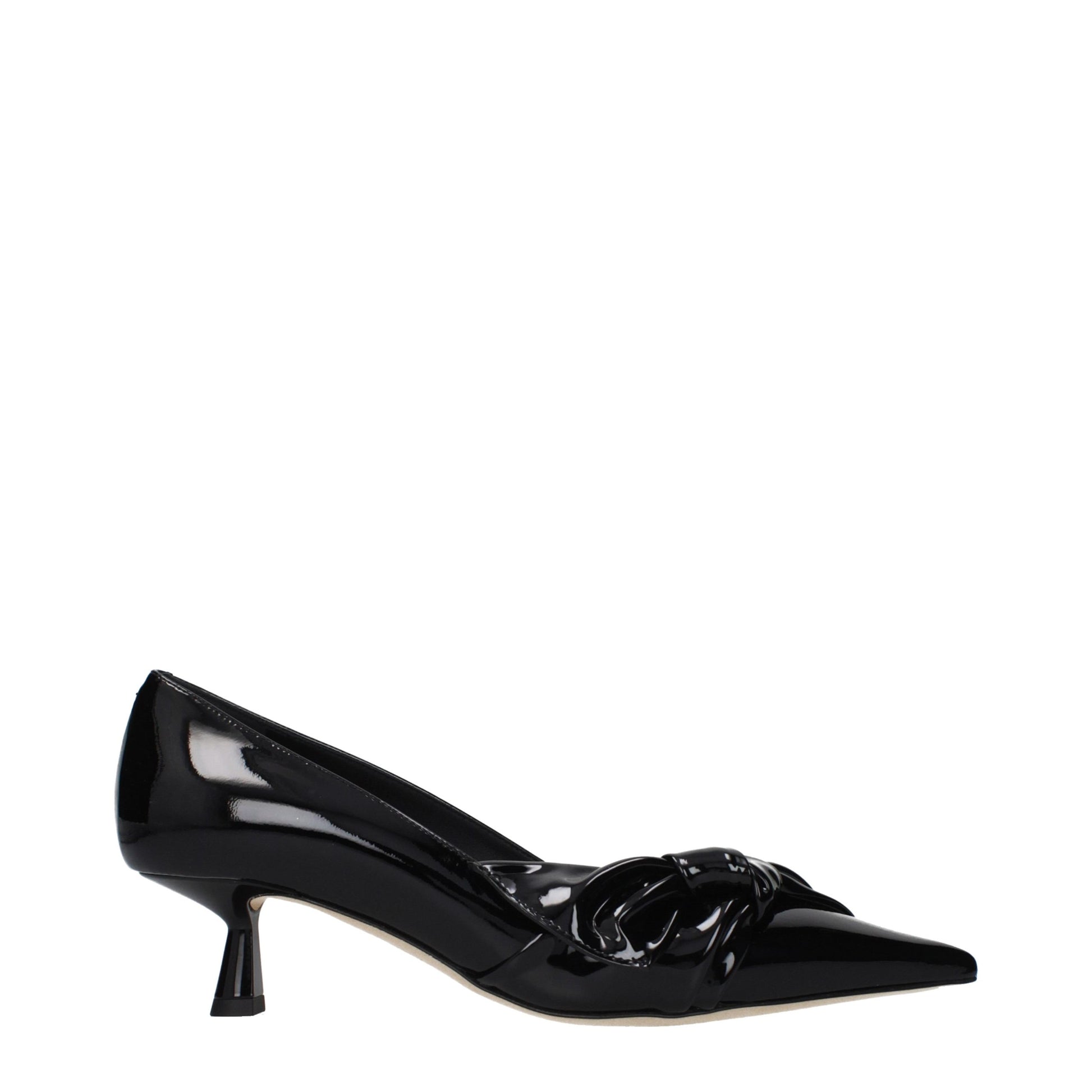 Black Leather Pumps