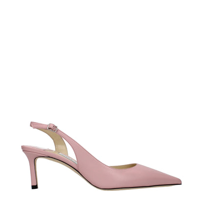 Pink Leather Pumps