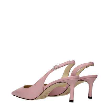 Pink Leather Pumps