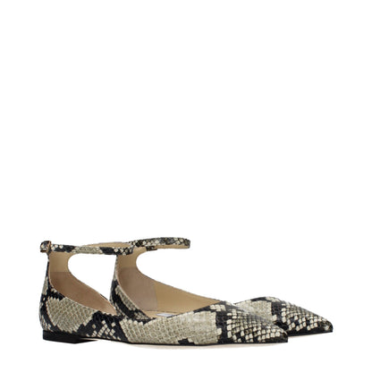 Multicolor Leather Ballet Flats