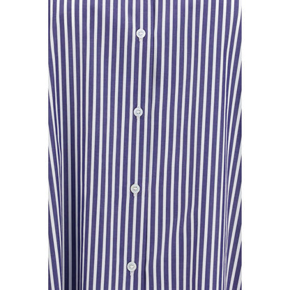 Blue Cotton Pattern Shirt