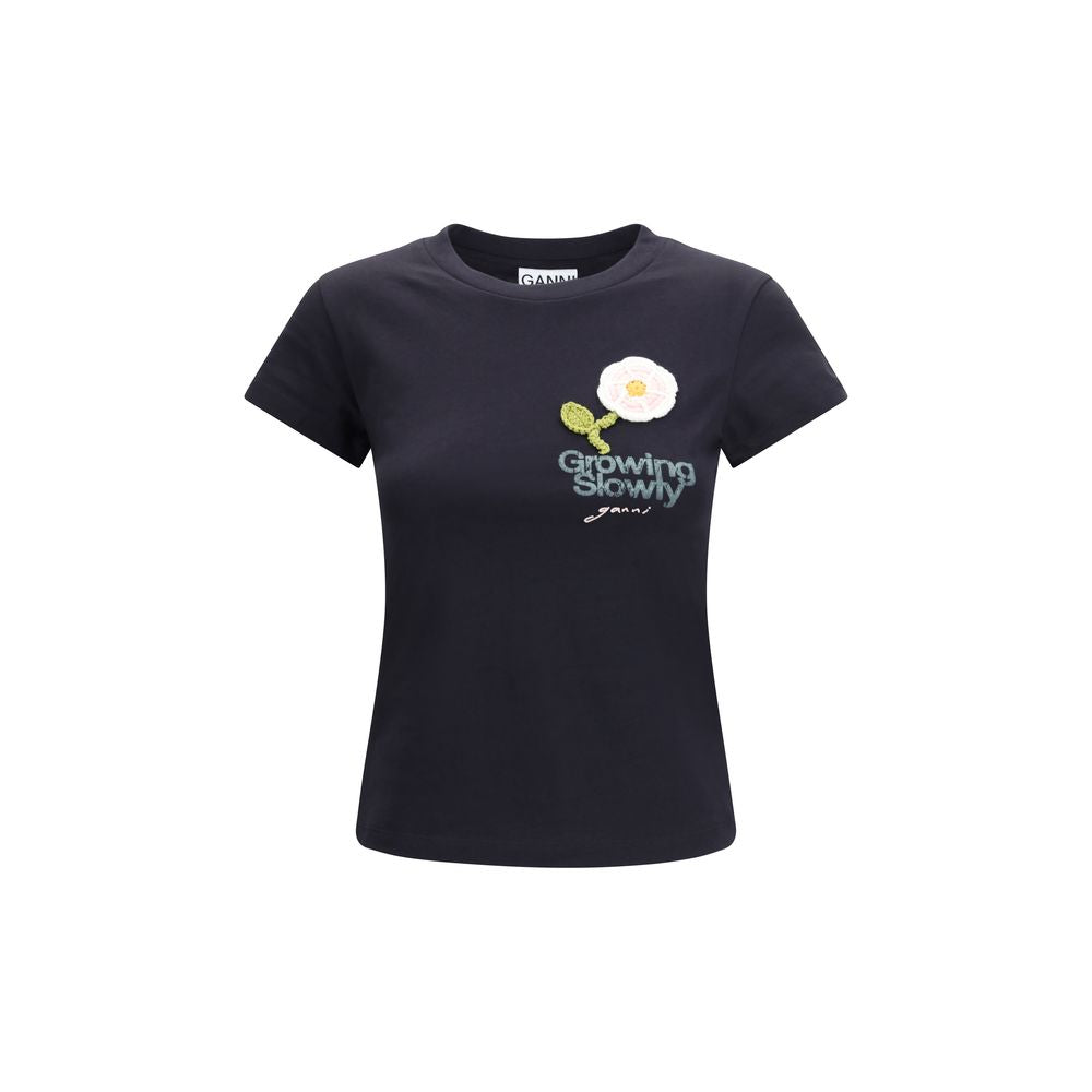 Black Cotton T-Shirt