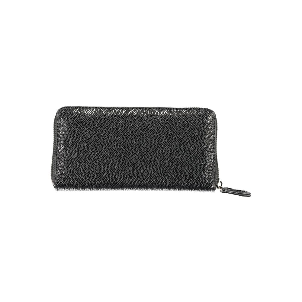 Black Polyurethane Women Wallet